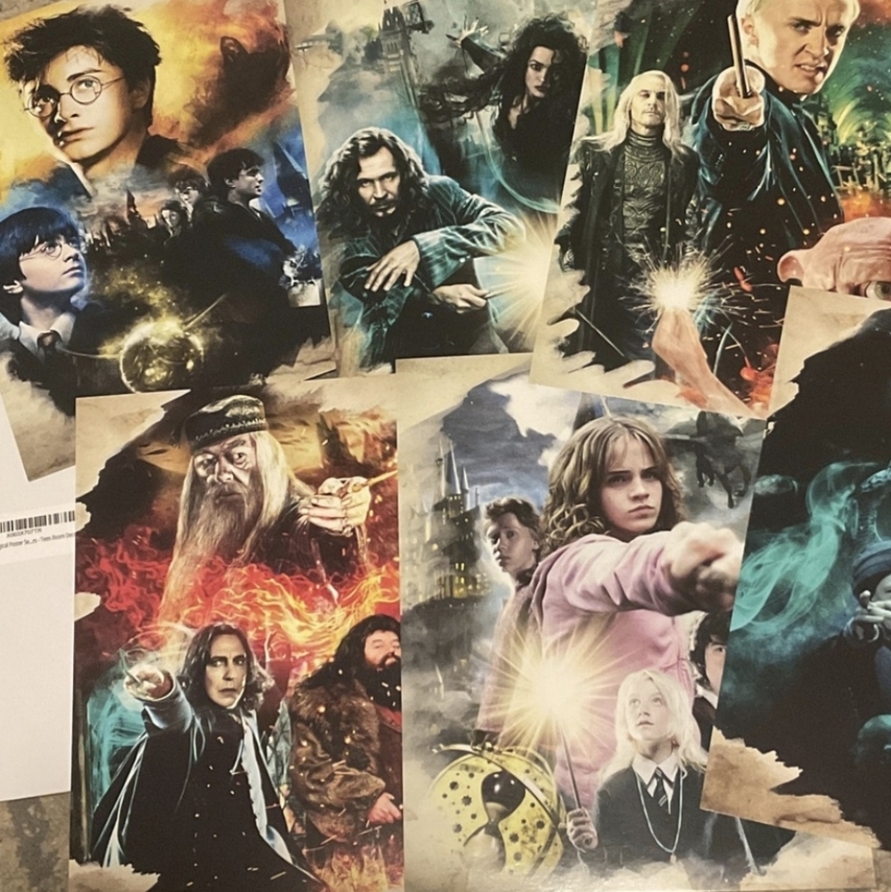 Harry Potter Themed Posters Set of 6